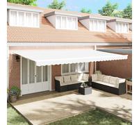 vidaXL Awning Replacement Fabric White 6 x 3 m Polyester