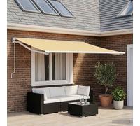 VidaXL Awning Replacement Fabric Yellow And White 300 X 250 Cm