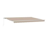 vidaXL Awning Retractable Beige 450 x 300 x 165 cm Polyester and Metal, Garden a