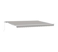 Awning Retractable Light grey 450 x 350 x 165 cm Polyester