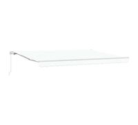 vidaXL Awning Retractable White 4.5 x 3 m Polyester and metal, Balcony Awning, R