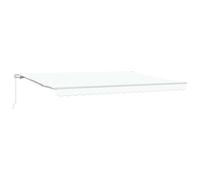 vidaXL Awning Retractable White 450 x 300 x 165 cm Polyester and Metal, Garden a