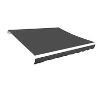 vidaXL Awning Top Sunshade Canvas Anthracite 400x300 cm