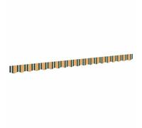 vidaXL Awning Valance Green and yellow 3.8 x 0.2 m Canvas, Garden and Terrace, Modern UV-Resistant Materials, Functional Patio Cover, Outdoor Shade with Canvas Valance, Rectangular Awning