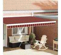 vidaXL Awning Valance Replacement Orange / Black / Yellow 4.5 m Polyester