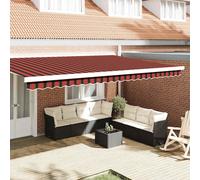 vidaXL Awning Valance Replacement Orange / Black / Yellow 480 x 20 cm