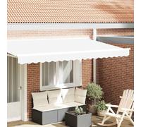 vidaXL Awning Valance Replacement White 4 m Polyester