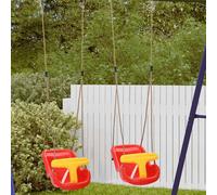 vidaXL Baby Swing 2 pcs Red 36 x 43 x 42 cm Plastic