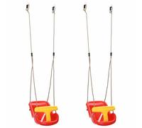 vidaXL Baby swing with safety straps and adjustable ropes