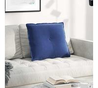 vidaXL Back Pillow Police Blue 60 x 50 cm Corduroy Fabric