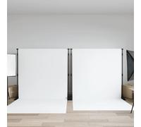 vidaXL Backdrop Stands 2 pcs Black 254x243 cm Steel