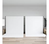 vidaXL Backdrop Stands 2 pcs Black 305x243 cm Steel