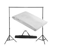 vidaXL Backdrop Support System 300 x 300 cm White
