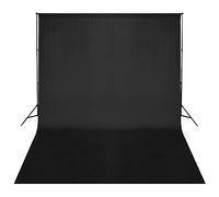 vidaXL Backdrop Support System 500 x 300 cm Black