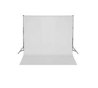 vidaXL Backdrop Support System 600 x 300 cm White Studio Photo Video
