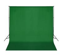 vidaXL Background Support System Green Background Studio Photo Video Background Support