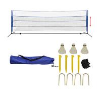 vidaXL Badminton Net Set with Shuttlecocks 500x155 cm