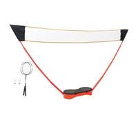 vidaXL Badminton Set with 2 Rackets, Net and Case 292x30x152cm, Portable Badminton Net, Outdoor Badminton Set, Mobile Badminton Net