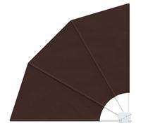 vidaXL Balcony Privacy Screen, 140 x 140 cm, Polyester, Brown, Garden and Patio, Modern Privacy Screen, Foldable Privacy, UV Protection, Balcony Separation