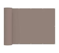 vidaXL Balcony Privacy Screen 150 x 400 cm Fabric with PU Coated Taupe