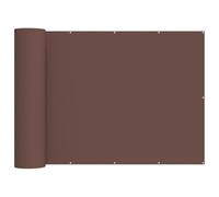 vidaXL Balcony Privacy Screen, 150 x 500 cm, Fabric with PU Coating, Brown, Balcony Privacy Screen, Outdoor Privacy, Robust Garden Awning, Waterproof Oxford Fabric, Summer Protection