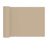 vidaXL Balcony Privacy Screen, 180 x 300 cm, Fabric with PU Coating, Beige, Balcony Privacy Screen, Outdoor Privacy, Robust Garden Awning, Waterproof Oxford Fabric, Summer Protection