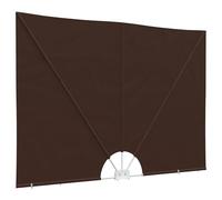 vidaXL Balcony Privacy Screen 200 x 400 cm Polyester Right Angle Brown