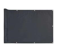 (anthracite, 400 x 120 cm) vidaXL Garden Privacy Screen Fence Screen Balcony Screen Ledge Stone Look PVC