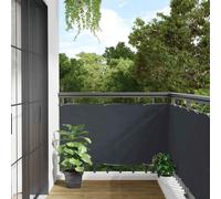 vidaXL Balcony Privacy Screen Anthracite 500x120 cm PVC