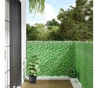 vidaXL Balcony Privacy Screen Plant Look Green 600x120 cm PVC UK