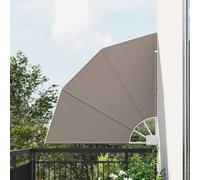 vidaXL Balcony Privacy Screen Taupe 115 x 115 cm Fabric