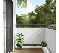 vidaXL White PVC Garden Privacy Screen - Weather-Resistant Sunshade for Balcony/Deck, Easy to Clean, 500x75 cm Durable Outdoor Barrier