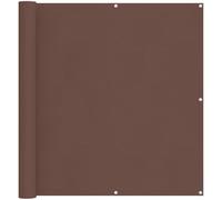 vidaXL Balcony Screen 110 x 300 cm Oxford Fabric Rectangular Brown