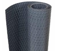 vidaXL Balcony Screen Anthracite 300x80 cm Poly Rattan