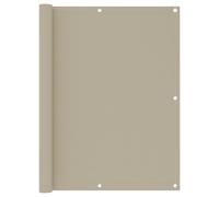 vidaXL Balcony Screen Beige 120x400 cm Oxford Fabric Garden Sunshade Windbreak