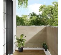 vidaXL Balcony Screen Beige 120x700 cm 100% Polyester Oxford