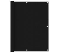 vidaXL Balcony Screen Black 120x300 cm Oxford Fabric Garden Privacy Sunshade