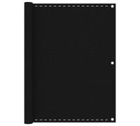 vidaXL Balcony Screen Black 120x400 cm HDPE Garden Outdoor Privacy Screen