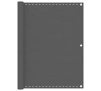 vidaXL Balcony Screen Black 120x400 cm HDPE Garden Outdoor Privacy Screen
