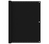 vidaXL Balcony Screen Black 120x400 cm HDPE Garden Outdoor Privacy Screen