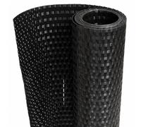 (black) vidaXL Balcony Screen Privacy Screen Outdoor Garden Fence Screen Poly Rattan