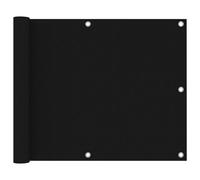 vidaXL Balcony Screen Black 75x500 cm Oxford Fabric