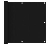 vidaXL Balcony Screen Black 90x500 cm Oxford Fabric