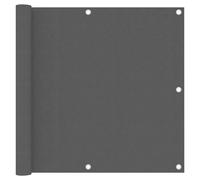 vidaXL Balcony Screen Black 90x500 cm Oxford Fabric Garden Privacy Sunshade