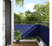 vidaXL Balcony Screen Blue 75x1000 cm 100% Polyester Oxford