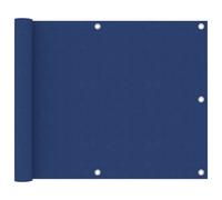 vidaXL Balcony Screen Blue 75x300 cm Oxford Fabric Protective Privacy Fence