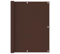 vidaXL Balcony Screen in Brown - Waterproof and UV Protective, Crafted from PU Coated Oxford Fabric, Featuring Easy Installation, Sized at 120x300 cm