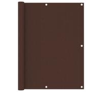 vidaXL Balcony Screen Brown 120x400 cm Oxford Fabric Garden Privacy Sunshade