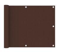 vidaXL Balcony Screen Brown 75x400 cm Oxford Fabric Garden Privacy Sunshade