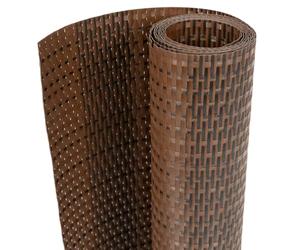 vidaXL Balcony Screen Brown and Black 400x100 cm Poly Rattan